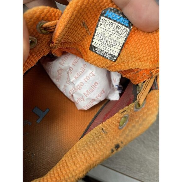 Hoka One Vibram Mafate Speed 2 Red Synthetic Running Shoes Men 9.5M US/43 1/3EU - Picture 7 of 16